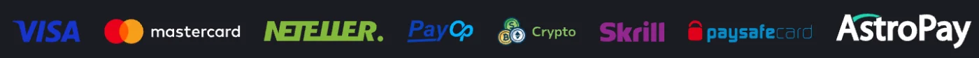 Mystake Casino con métodos de pago Visa, Mastercard, Neteller, PayOp, criptomonedas, Skrill, Paysafecard y AstroPay